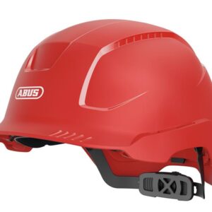 ABUS Mechanical SCATOR-E Non-vented Safety Helmet Red