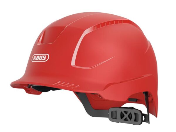 ABUS Mechanical SCATOR-E Non-vented Safety Helmet Red