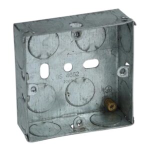 Axiom Electrical Metal Socket Box 25mm (Pack 10)