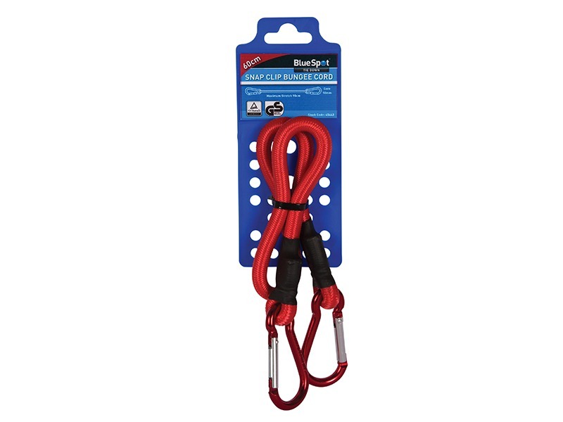 BlueSpot Tools Snap Clip Bungee 60cm x 10mm - Image 2