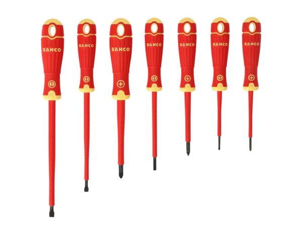 Bahco B220.017 BAHCOFIT Insulated Screwdriver Set, 7 Piece