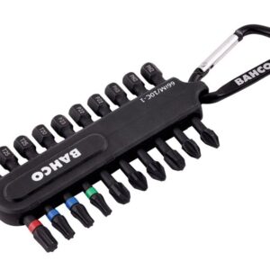 Bahco 66IM/10C-1 Heavy-Duty Torsion Bit Set, 10 Piece