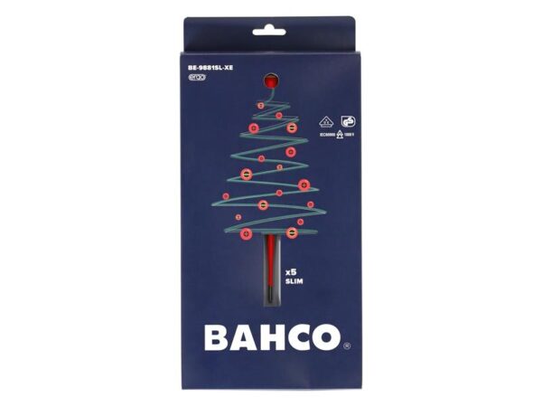 Bahco XMAS BE-9881SL ERGO™ Slim VDE Insulated Screwdriver Set, 5 Piece