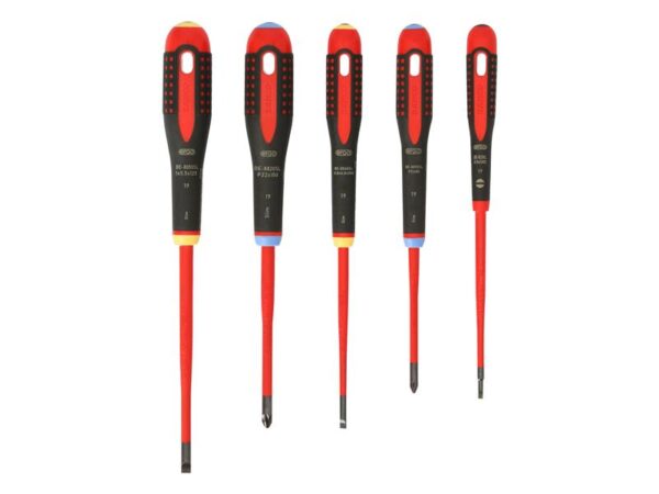 Bahco BE-9882SL ERGO™ Slim VDE Insulated Screwdriver Set, 5 Piece
