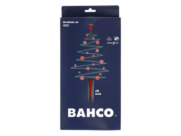 Bahco XMAS BE-9882SL ERGO™ Slim VDE Insulated Screwdriver Set, 5 Piece