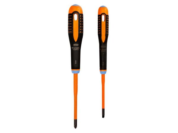 Bahco BE-9890SL ERGO™ Slim VDE Insulated Screwdriver Set, 2 Piece
