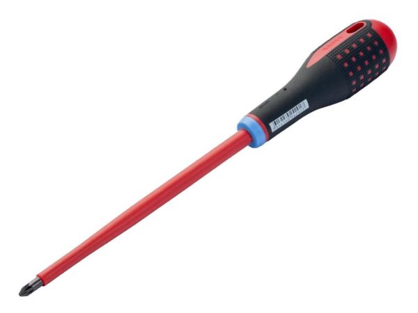 Bahco ERGO™ VDE Insulated Pozi Screwdriver PZ2 x 100mm