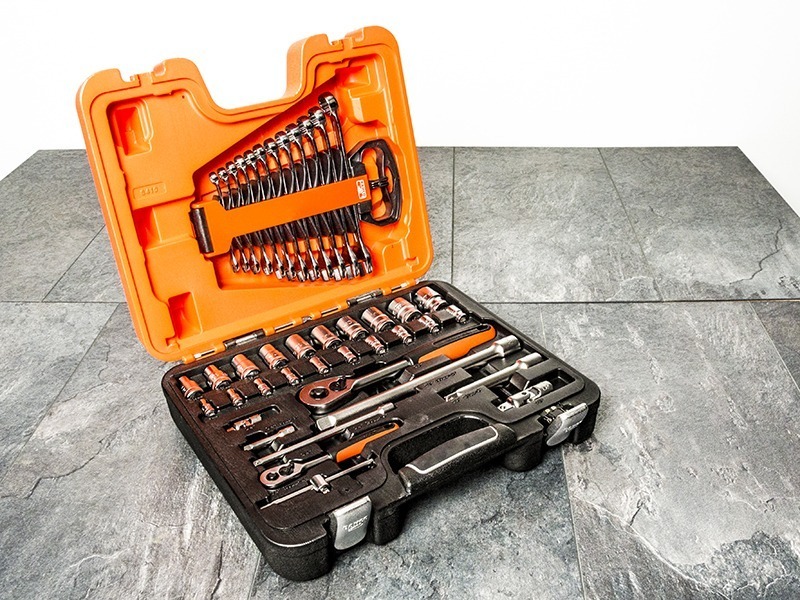 Bahco S410 1/4in & 1/2in Drive Socket & Spanner Set, 41 Piece - Image 2