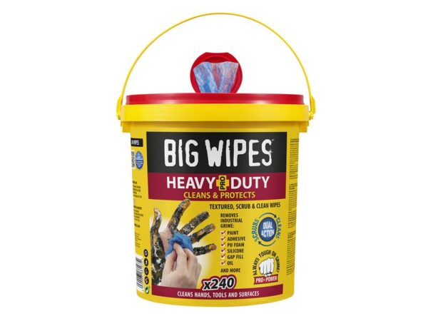 Big Wipes Big Wipes Heavy-Duty PRO+ Wipes Bucket of 240