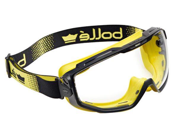 Bolle Safety Yellow Vented Universal Goggles - PLATINUM® Clear