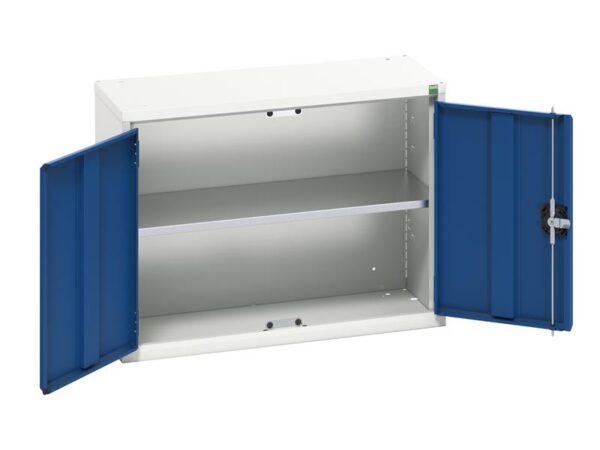 Bott Verso Economy Wall Cupboard 1 Shelf 800mm Gentian Blue