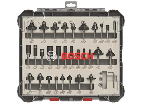 Bosch Powertool Accessories PRO Router Bit Mixed Set, 30 Piece
