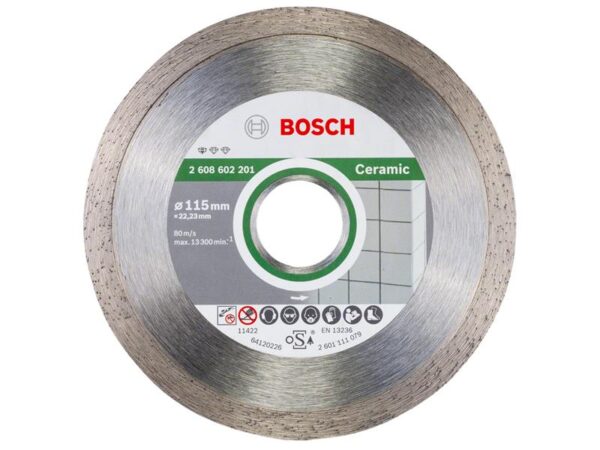 Bosch Powertool Accessories Standard for Ceramic Diamond Cutting Disc 115 x 22.23mm