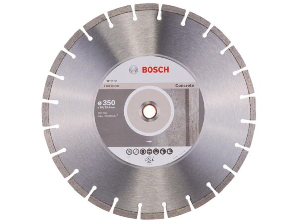 Bosch Powertool Accessories Standard for Concrete Diamond Cutting Disc 350 x 25.4mm