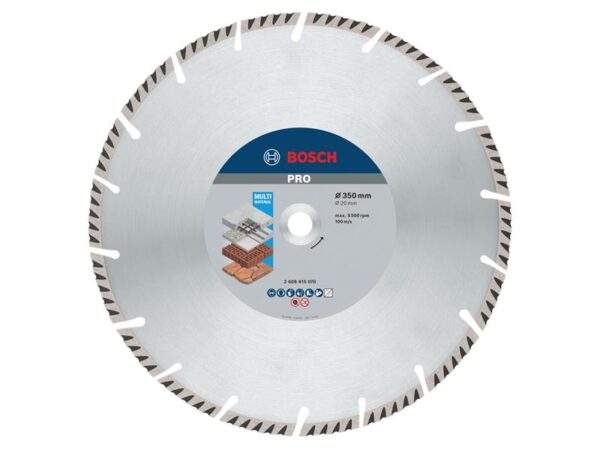 Bosch Powertool Accessories PRO Multi Material Diamond Cutting Disc 350 x 20mm