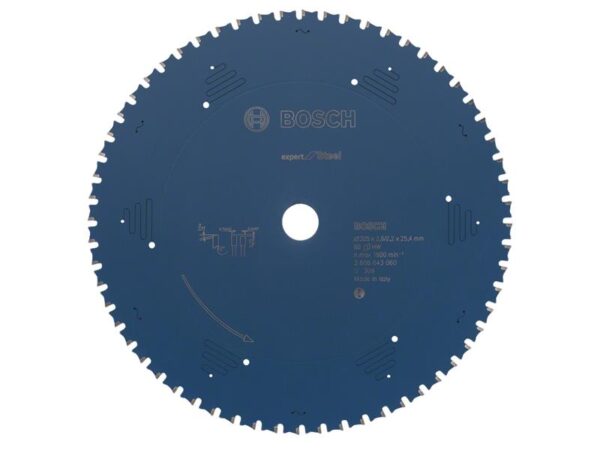 Bosch Powertool Accessories Expert for Steel Circular Saw Blade 305 x 25.4mm x 60T