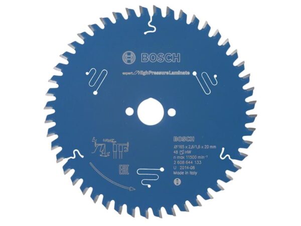 Bosch Powertool Accessories Expert for High-Pressure Laminate Circular Saw Blade 165 x 20mm x 48T