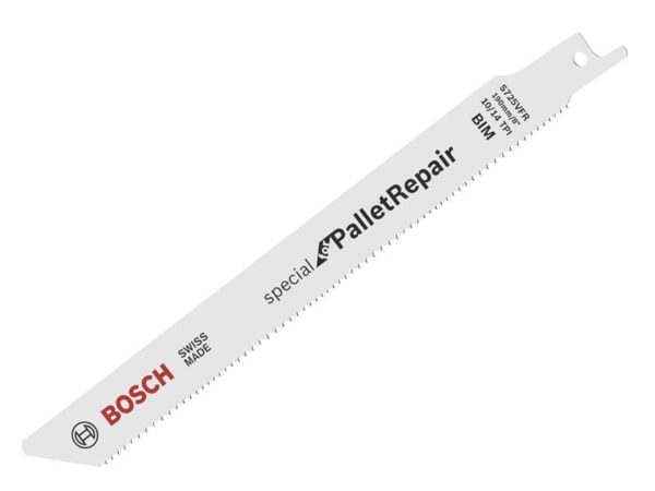 Bosch Powertool Accessories PRO Pallet Repair S725VFR Blade 190mm 10-14 TPI (Pack 200)