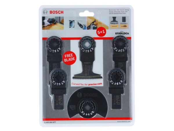 Bosch Powertool Accessories Universal Starlock Multi Tool Blade Set, 6 Piece