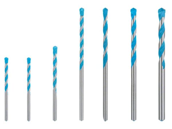 Bosch Powertool Accessories EXPERT CYL-9 Multi Construction Drill Bit Set, 7 Piece