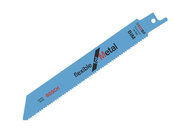 Bosch Powertool Accessories S 922 BF Flexible for Metal Reciprocating Saw Blade 150mm 14 TPI P(Pack 100)