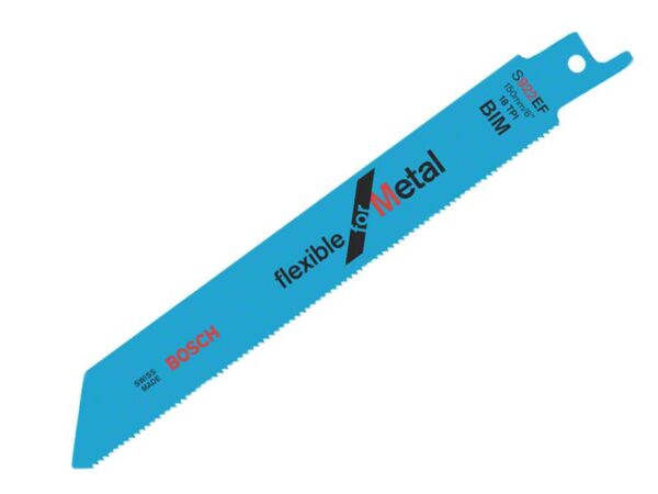 Bosch Powertool Accessories S 922 EF Flexible for Metal Reciprocating Saw Blade 150mm 18 TPI (Pack 5)