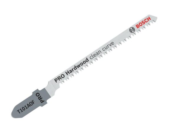 Bosch Powertool Accessories PRO Hardwood Clean Curve T101AOF Jigsaw Blade 83mm Pack of 3