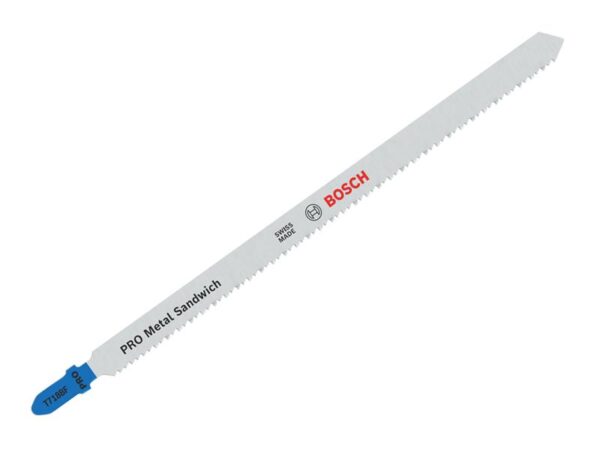 Bosch Powertool Accessories PRO Metal Sandwich T718BF Jigsaw Blade 180mm Pack of 5