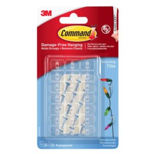 Command™ Clear Decorating Clips with Clear Strips (Pack 20)
