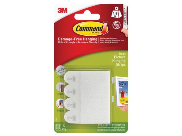 Command™ Picture Hanging Strips, Small (Pack 4)