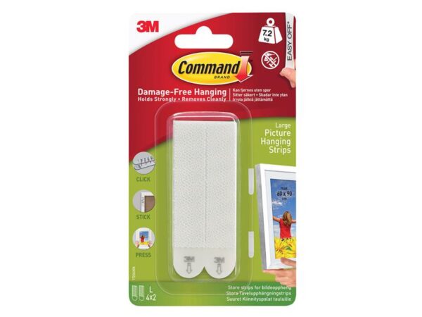 Command™ Picture Hanging Strips, Large (Pack 4)