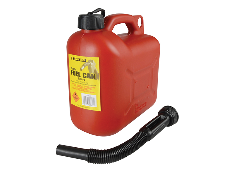 Silverhook Leaded Petrol Can & Spout Red 5 litre