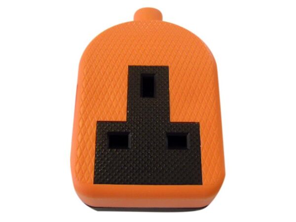 Dencon Trailing Socket 13A 1-Gang Orange