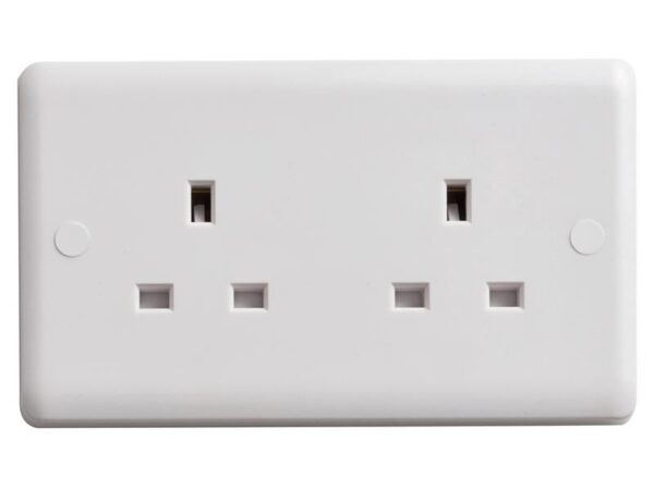 Deta Vimark Unswitched Socket 2-Gang 13A