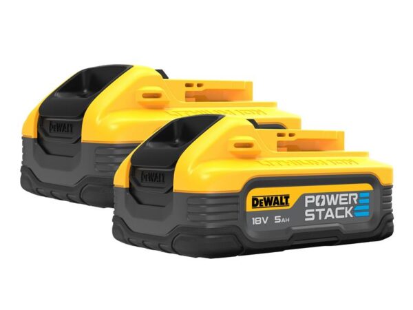 DeWALT Power Tools DCBP518H2 POWERSTACK™ Slide Battery Twin Pack 18V 5.0Ah Li-ion