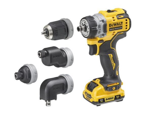 DeWALT Power Tools DCD703L2T XR BL Multi-head Drill Driver 12V 2 x 3.0Ah Li-ion
