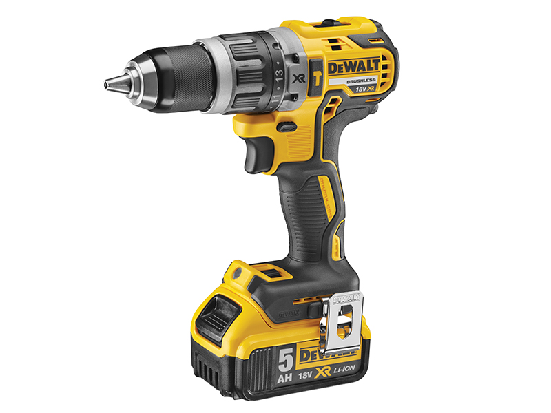 DeWALT Power Tools DCD796P1 XR Brushless Combi Drill 18V 1 x 5.0Ah Li-ion