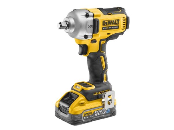 DeWALT Power Tools DCF891H2T XR BL 1/2in HR Anvil Impact Wrench 18V 2 x 5.0Ah POWERSTACK™ Li-ion