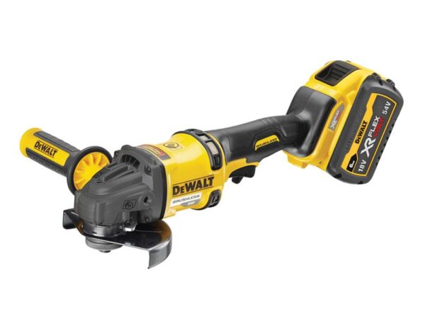 DeWALT Power Tools DCG418T2 XR FlexVolt Grinder 125mm 54V 2 x 2.0Ah Li-ion