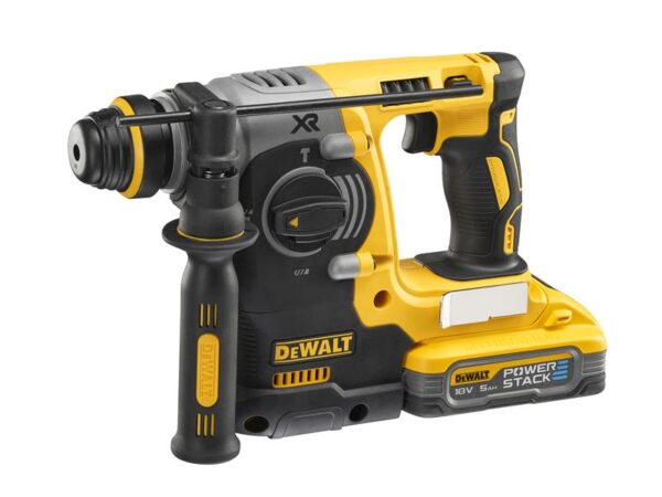 DeWALT Power Tools DCH273H2T XR Brushless SDS Plus 3 Mode Hammer 18V 2 x POWERSTACK™ 5.0Ah Li-ion