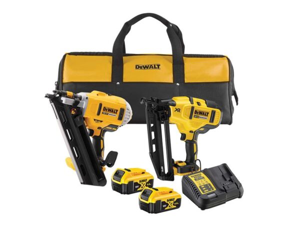 DeWALT Power Tools DCK2046P2 Twin Nailer Kit 18V 2 x 5.0Ah Li-ion