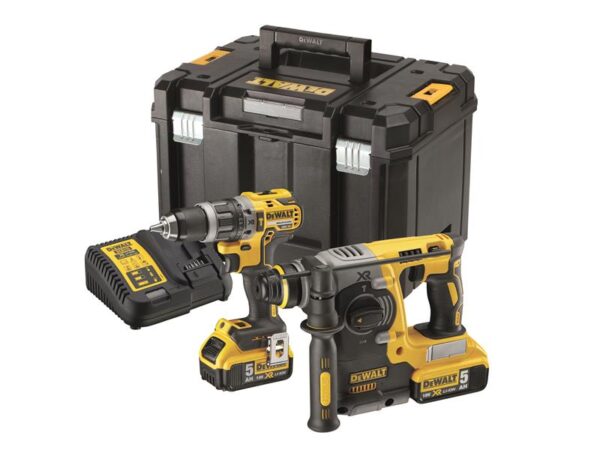 DeWALT Power Tools DCK207P2T XR Brushless Twin Pack 18V 2 x 5.0Ah Li-ion