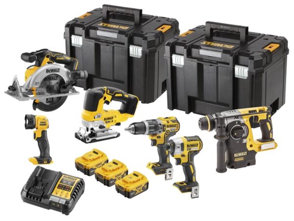 DeWALT Power Tools DCK690P3T XR Brushless 6 Piece Kit 18V 3 x 5.0Ah Li-ion