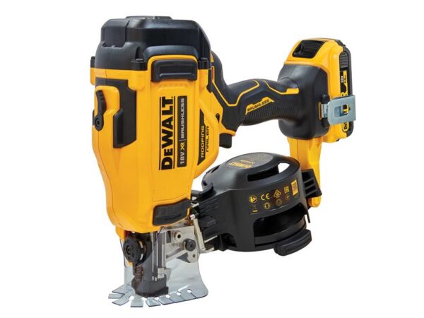 DeWALT Power Tools DCN45RND2 XR Brushless Roofing Coil Nailer 18V 2 x 2.0Ah Li-ion