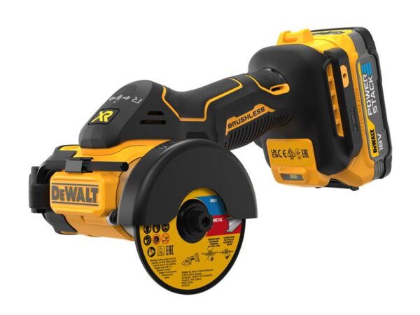 DeWALT Power Tools DCS438E2T XR BL Cut Off Tool 18V 2 x 1.7Ah POWERSTACK™ Li-ion