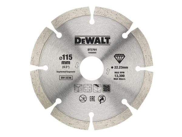 DeWALT Power Tools Dry Diamond Blade 115mm (2 Pack)