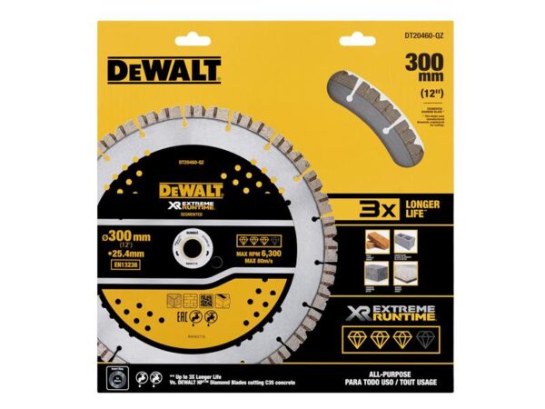 DeWALT Power Tools ELITE SERIES™ All Purpose Diamond Wheel 305 x 25.4mm