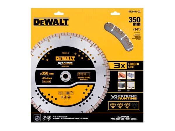 DeWALT Power Tools ELITE SERIES™ All Purpose Diamond Wheel 355 x 25.4mm
