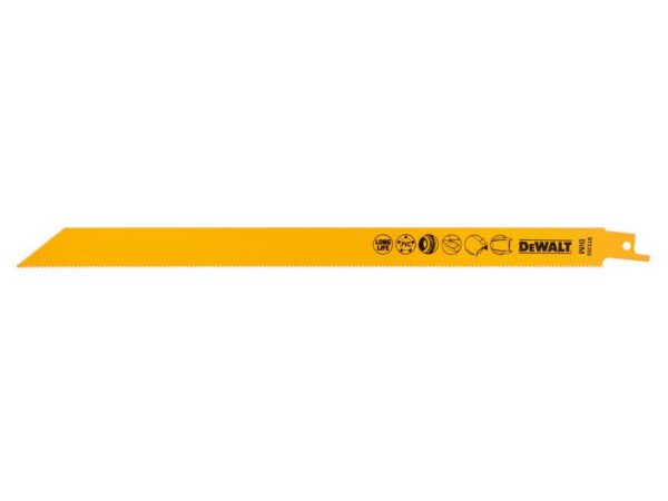 DeWALT Power Tools Bi-Metal Reciprocating Blade for Universal Use 305mm (Pack 5)
