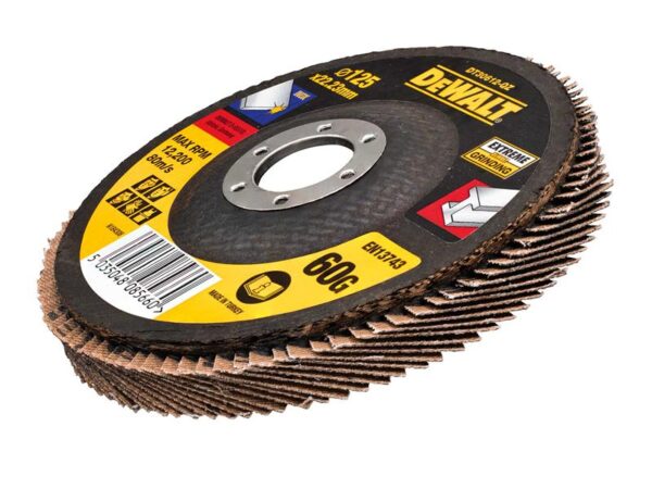 DeWALT Power Tools DT30622 Extreme Metal Flap Disc 125 x 22.2mm x 80G